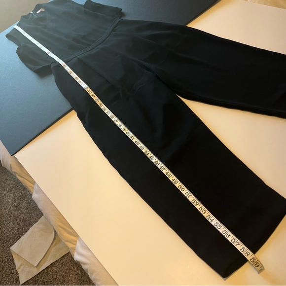 DIANE VON FURSTENBERG Tali Crop Top Open Back Cropped Wide Leg Jumpsuit black,12 - Picture 16 of 16